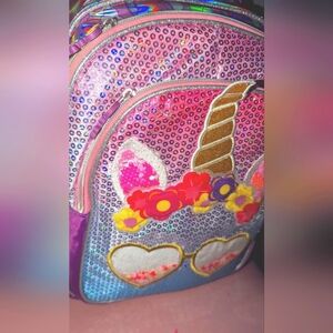 Unicorn sequined colorful , durable girls backpack
